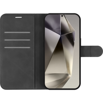PrimeWallet Case - Samsung Galaxy S24 Ultra - PU leather Wallet Case - Black