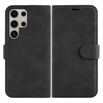 PrimeWallet Case - Samsung Galaxy S24 Ultra - PU leather Wallet Case - Black