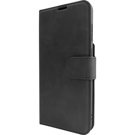 PrimeWallet Case - Samsung Galaxy S25 Edge - PU leather Wallet Case - Black