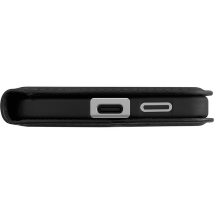 PrimeWallet Case - Samsung Galaxy S25 Edge - PU leather Wallet Case - Black