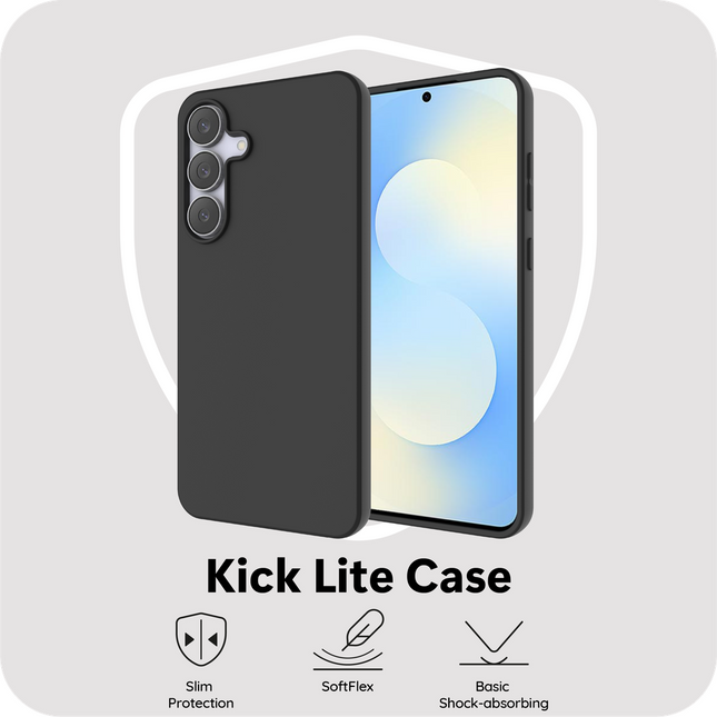 FlexLite Case - Samsung Galaxy S25 FE - Soft TPU Back Cover - Black