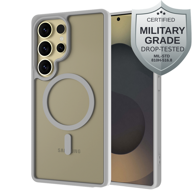 ArmorElite Case - Samsung Galaxy S25 Ultra - Military Grade Back Cover - (compatible with MagSafe) - Grey