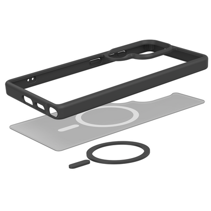 ArmorElite Case - Samsung Galaxy S25 Ultra - Military Grade Back Cover - (compatible with MagSafe) - Black