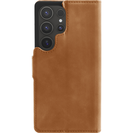 PrimeWallet Case - Samsung Galaxy S25 Ultra - PU leather Wallet Case - Brown