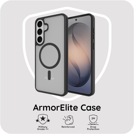 ArmorElite Case - Samsung Galaxy S26 FE - Military Grade Back Cover - (compatible with MagSafe) - Black