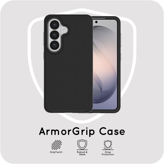 ArmorGrip Case - Samsung Galaxy S26 - Rugged Back Cover - Drop Protection - Black