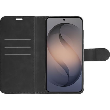 PrimeWallet SnapOn Case - Samsung Galaxy S26 - Detachable PU leather Wallet Case - (compatible with MagSafe) - Black