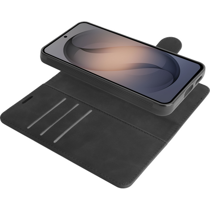 PrimeWallet SnapOn Case - Samsung Galaxy S26 - Detachable PU leather Wallet Case - (compatible with MagSafe) - Black
