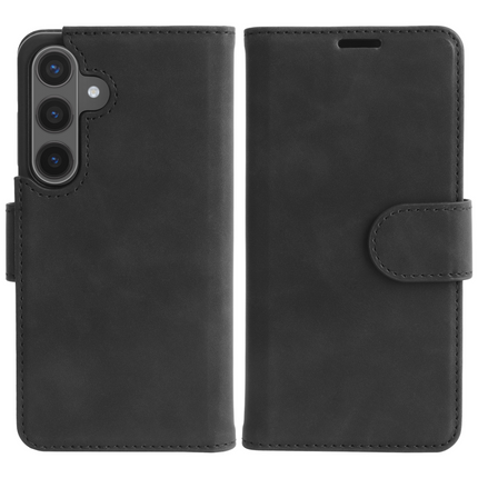 PrimeWallet SnapOn Case - Samsung Galaxy S26 - Detachable PU leather Wallet Case - (compatible with MagSafe) - Black