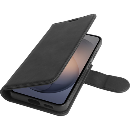 PrimeWallet SnapOn Case - Samsung Galaxy S26 - Detachable PU leather Wallet Case - (compatible with MagSafe) - Black