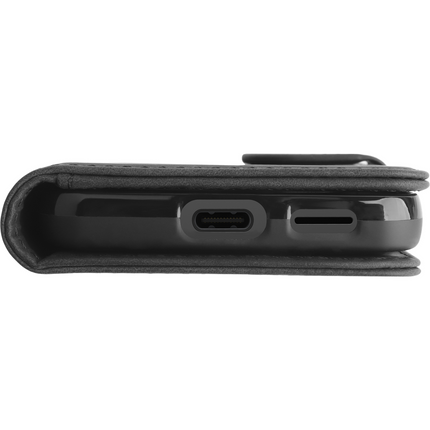 PrimeWallet SnapOn Case - Samsung Galaxy S26 - Detachable PU leather Wallet Case - (compatible with MagSafe) - Black