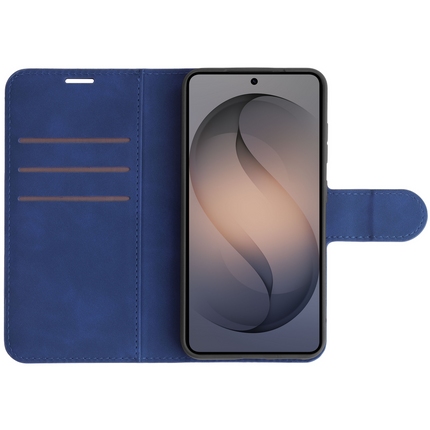 PrimeWallet Case - Samsung Galaxy S26 - PU leather Wallet Case - Blue