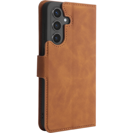 PrimeWallet Case - Samsung Galaxy S26 - PU leather Wallet Case - Brown
