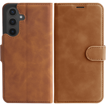 PrimeWallet Case - Samsung Galaxy S26 - PU leather Wallet Case - Brown