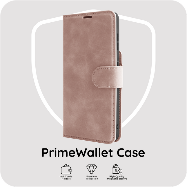 PrimeWallet Case - Samsung Galaxy S26 - PU leather Wallet Case - Pink