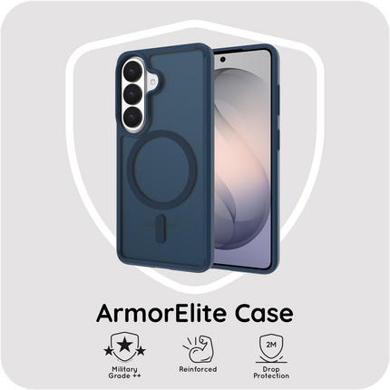 ArmorElite Case - Samsung Galaxy S26 Plus - Military Grade Back Cover - (compatible with MagSafe) - Blue
