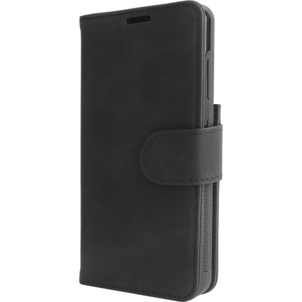 PrimeWallet SnapOn Case - Samsung Galaxy S26 Plus - Detachable PU leather Wallet Case - (compatible with MagSafe) - Black