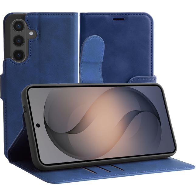 PrimeWallet Case - Samsung Galaxy S26 Plus - PU leather Wallet Case - Blue