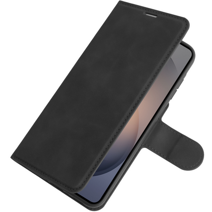 PrimeWallet Case - Samsung Galaxy S26 Plus - PU leather Wallet Case - Black