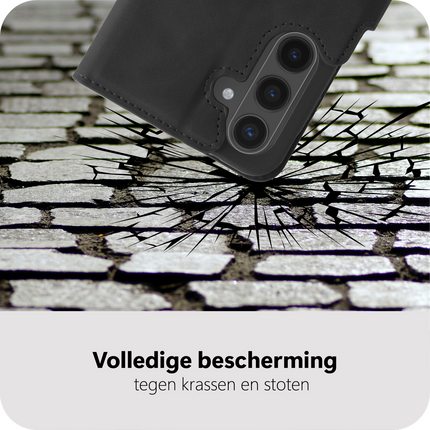 PrimeWallet Case - Samsung Galaxy S26 Plus - PU leather Wallet Case - Black