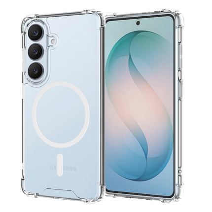 FlexImpact Case - Samsung Galaxy S26 Plus - Reinforced TPU Back Cover - (compatible with MagSafe) - Clear