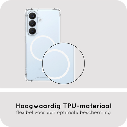 FlexImpact Case - Samsung Galaxy S26 Plus - Reinforced TPU Back Cover - (compatible with MagSafe) - Clear