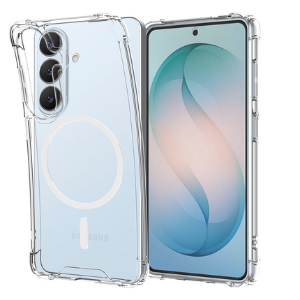 FlexImpact Case - Samsung Galaxy S26 Plus - Reinforced TPU Back Cover - (compatible with MagSafe) - Clear