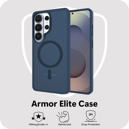 ArmorElite Case - Samsung Galaxy S26 Ultra - Military Grade Back Cover - (compatible with MagSafe) - Blue