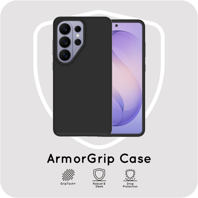 ArmorGrip Case - Samsung Galaxy S26 Ultra - Rugged Back Cover - Drop Protection - Black