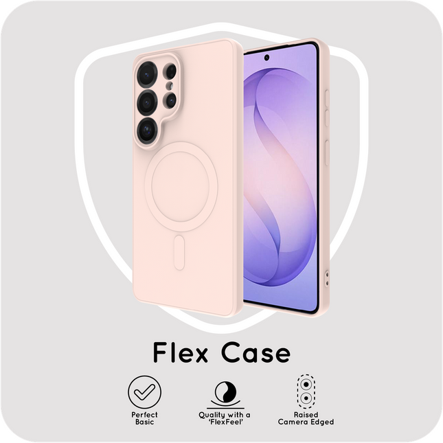 Flex Case - Samsung Galaxy S26 Ultra - TPU Back Cover - (compatible with MagSafe) - Light Pink