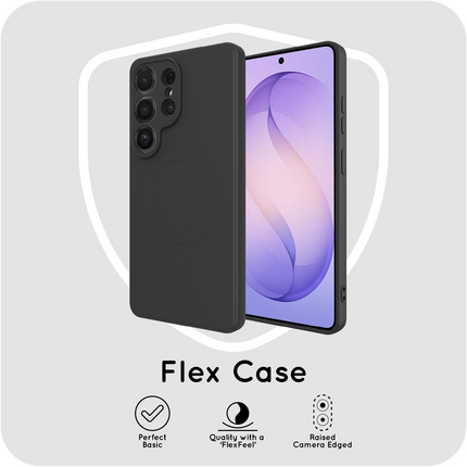 Flex Case - Samsung Galaxy S26 Ultra - TPU Back Cover - (compatible with MagSafe) - Black
