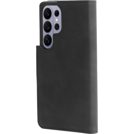 PrimeWallet SnapOn Case - Samsung Galaxy S26 Ultra - Detachable PU leather Wallet Case - (compatible with MagSafe) - Black