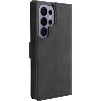 PrimeWallet Case - Samsung Galaxy S26 Ultra - PU leather Wallet Case - Black