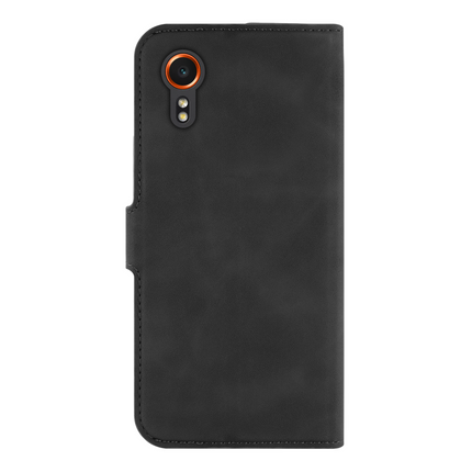 PrimeWallet Case - Samsung Galaxy Xcover7 - PU leather Wallet Case - Black