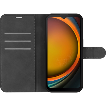 PrimeWallet Case - Samsung Galaxy Xcover7 - PU leather Wallet Case - Black