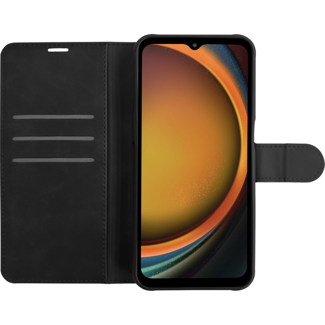 PrimeWallet Case - Samsung Galaxy Xcover7 Pro - PU leather Wallet Case - Black