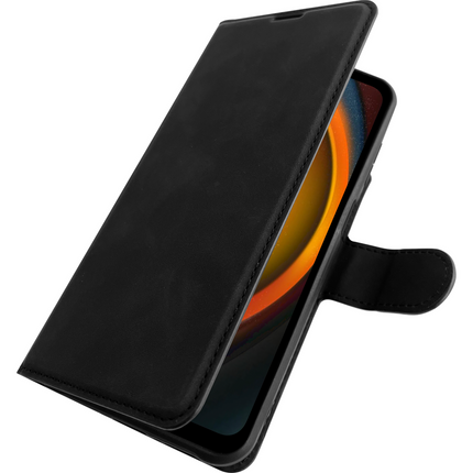 PrimeWallet Case - Samsung Galaxy Xcover7 Pro - PU leather Wallet Case - Black