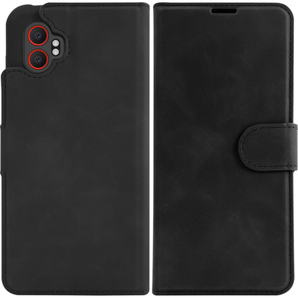 PrimeWallet Case - Samsung Galaxy Xcover7 Pro - PU leather Wallet Case - Black