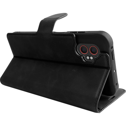 PrimeWallet Case - Samsung Galaxy Xcover7 Pro - PU leather Wallet Case - Black