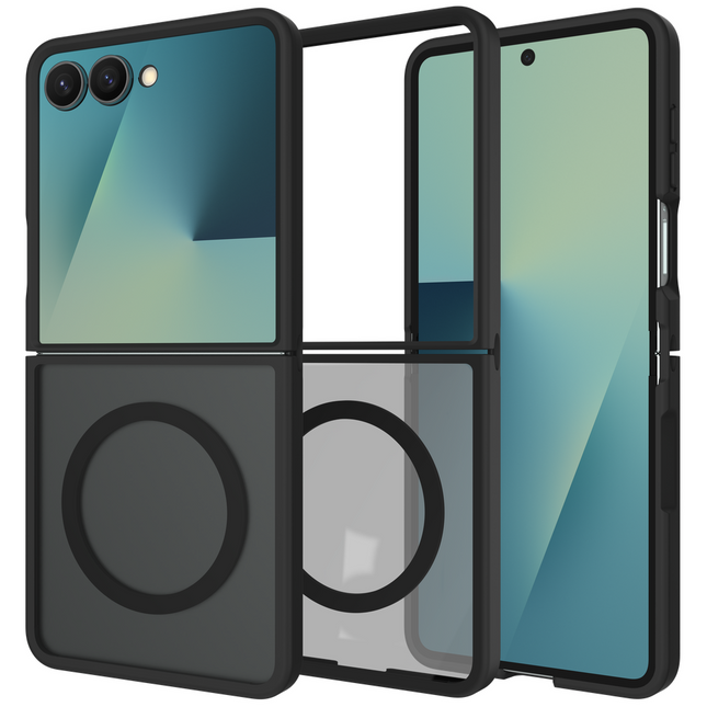 ArmorElite Case - Samsung Galaxy Z Flip7 - Military Grade Back Cover - (compatible with MagSafe) - Black