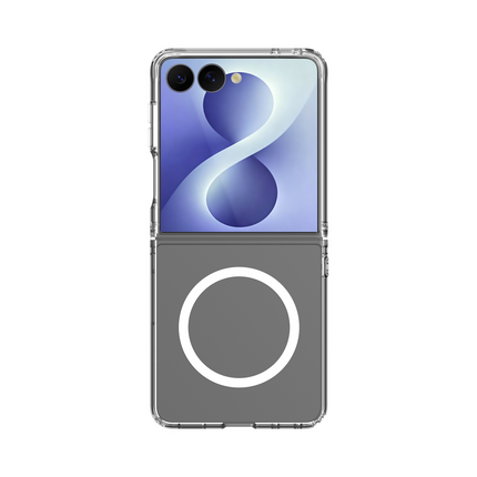 ArmorElite Case - Samsung Galaxy Z Flip8 - Military Grade Back Cover - (compatible with MagSafe) - Clear