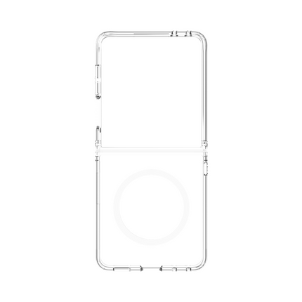 ArmorElite Case - Samsung Galaxy Z Flip8 - Military Grade Back Cover - (compatible with MagSafe) - Clear