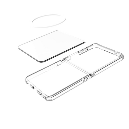 ArmorElite Case - Samsung Galaxy Z Flip8 - Military Grade Back Cover - (compatible with MagSafe) - Clear