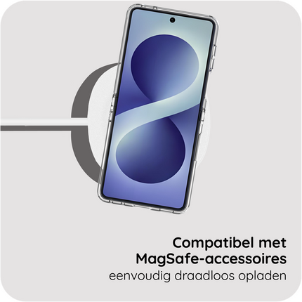 ArmorElite Case - Samsung Galaxy Z Flip8 - Military Grade Back Cover - (compatible with MagSafe) - Clear