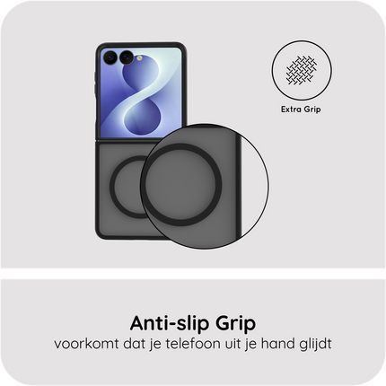 ArmorElite Case - Samsung Galaxy Z Flip8 - Military Grade Back Cover - (compatible with MagSafe) - Black