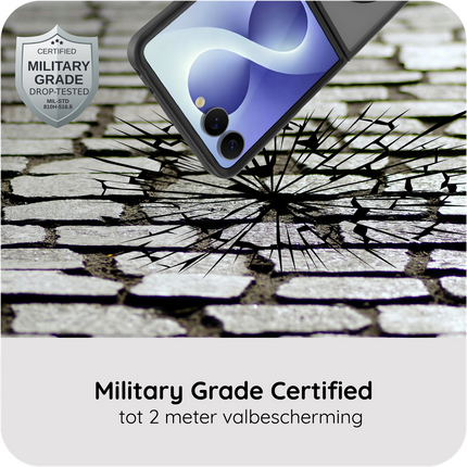 ArmorElite Case - Samsung Galaxy Z Flip8 - Military Grade Back Cover - (compatible with MagSafe) - Black