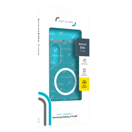 ArmorElite Case - Samsung Galaxy Z Fold8 - Military Grade Back Cover - (compatible with MagSafe) - Clear