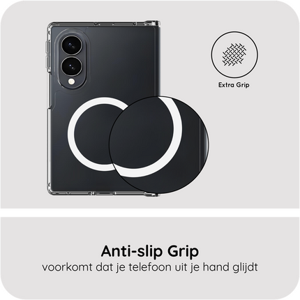 ArmorElite Case - Samsung Galaxy Z Fold8 - Military Grade Back Cover - (compatible with MagSafe) - Clear