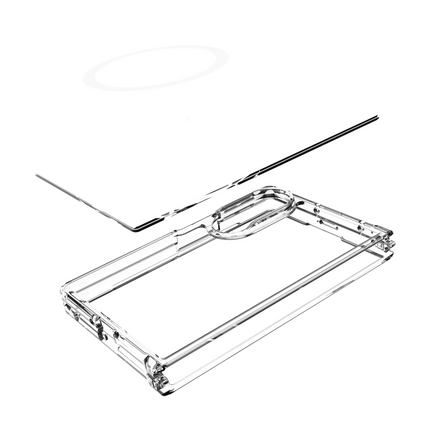 ArmorElite Case - Samsung Galaxy Z Fold8 - Military Grade Back Cover - (compatible with MagSafe) - Clear