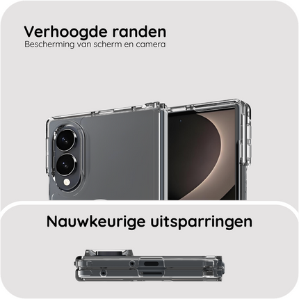 ArmorElite Case - Samsung Galaxy Z Fold8 - Military Grade Back Cover - (compatible with MagSafe) - Clear